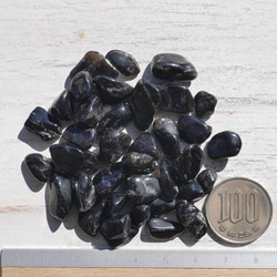 天然石モリオン(チベット産)約30g分約7～20mm大きめさざれ石詰合せ 穴なし 黒水晶[sa-230310-01] 15枚目の画像