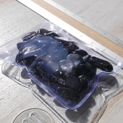 天然石モリオン(チベット産)約30g分約7～20mm大きめさざれ石詰合せ 穴