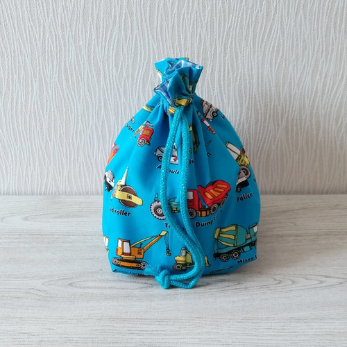 消防車 パトカー ミキサー車 働く車がいっぱい♡ 3点セット お弁当袋