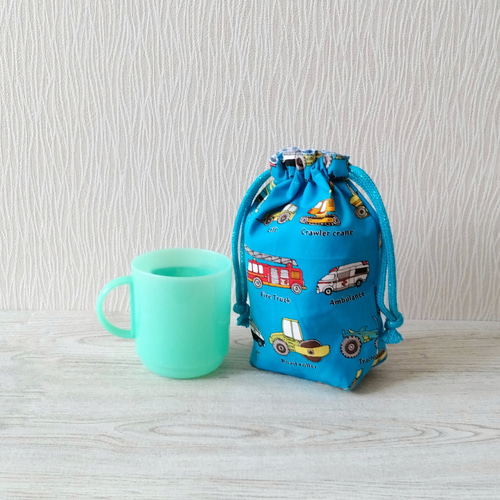 消防車 パトカー ミキサー車 働く車がいっぱい♡ 3点セット お弁当袋