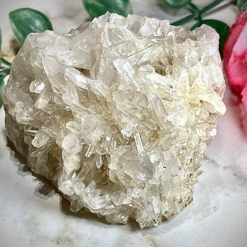 虹入り✨四川省 ニードルクォーツ クリスタル 水晶 クラスター 原石