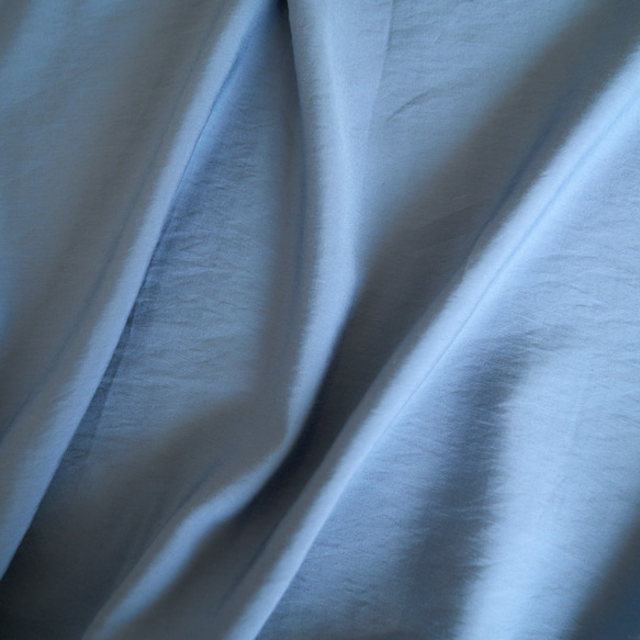 ﾓﾘﾉｶﾞｯｺｳ 新色❤︎半袖vネックロングワンピース (ライトブルー) 10枚目の画像