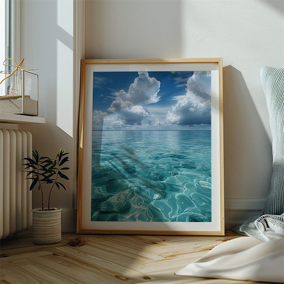【お得な3枚セット】海の景色のポスター  インテリアポスター　A4サイズ〜 4枚目の画像