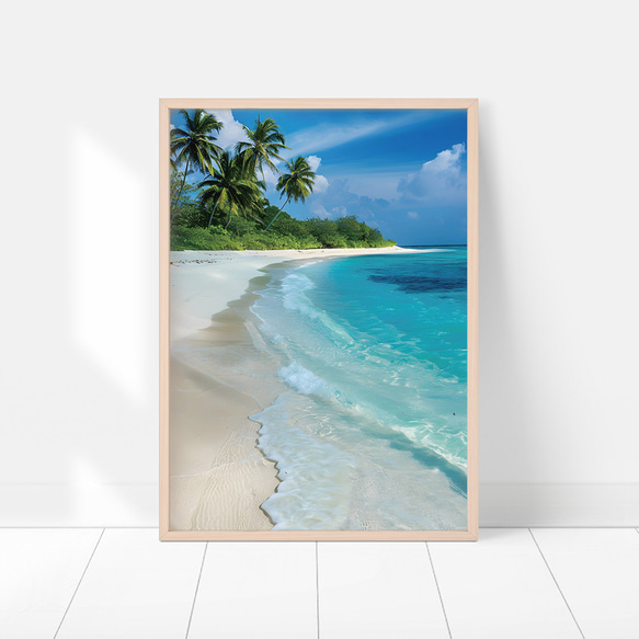 【お得な3枚セット】海の景色のポスター  インテリアポスター　A4サイズ〜 3枚目の画像