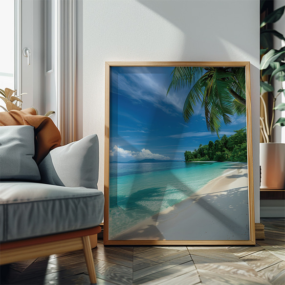 【お得な3枚セット】海の景色のポスター  インテリアポスター　A4サイズ〜 6枚目の画像