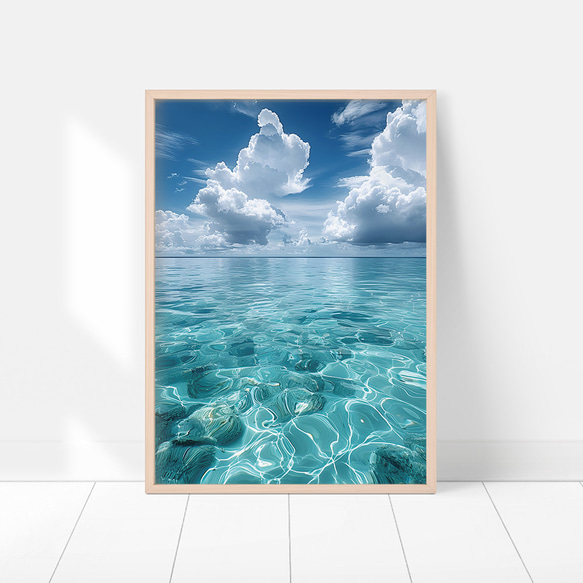 【お得な3枚セット】海の景色のポスター  インテリアポスター　A4サイズ〜 5枚目の画像