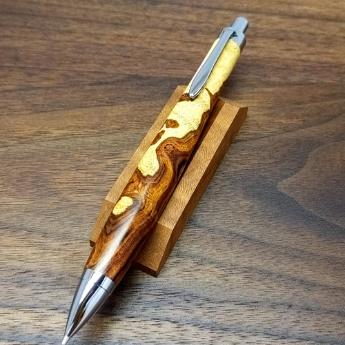 こぶた工房シャープペンシル デザートアイアンウッド瘤 極上杢0.5mm