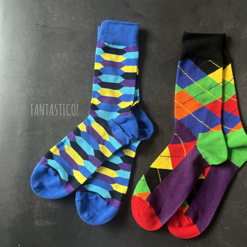 お得な2足セット❤️グラフィックメンズ靴下❤️スケーターソックス