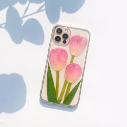 iPhone Xperia Galaxy 全機種対応 スマホケース 押し花ケース 人気 押し花 ❀ケース 花束 花物語 6枚目の画像