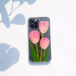 iPhone Xperia Galaxy 全機種対応 スマホケース 押し花ケース 人気 押し花 ❀ケース 花束 花物語 7枚目の画像