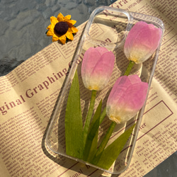 iPhone Xperia Galaxy 全機種対応 スマホケース 押し花ケース 人気 押し花 ❀ケース 花束 花物語 3枚目の画像