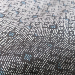 着物リメイク ボリュームパフスリーブワンピース 大人ワンピース スリット りぼん 上品 上質 グレー 青 M〜3L 18枚目の画像