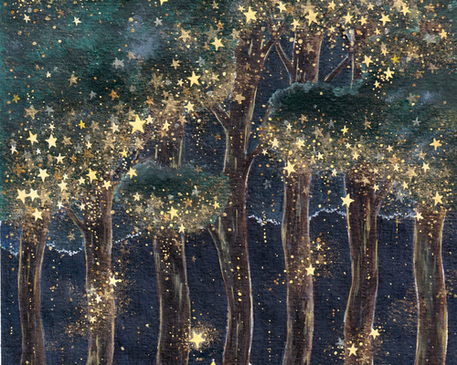 水彩画 watercolor 「森の中の小川」Brook in the forest - YouTube