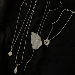 『一点物』silver製　流れる様な雫　大人のY字ネックレス　silver950 シルバーネックレス　オリジナル　ギフト 11枚目の画像