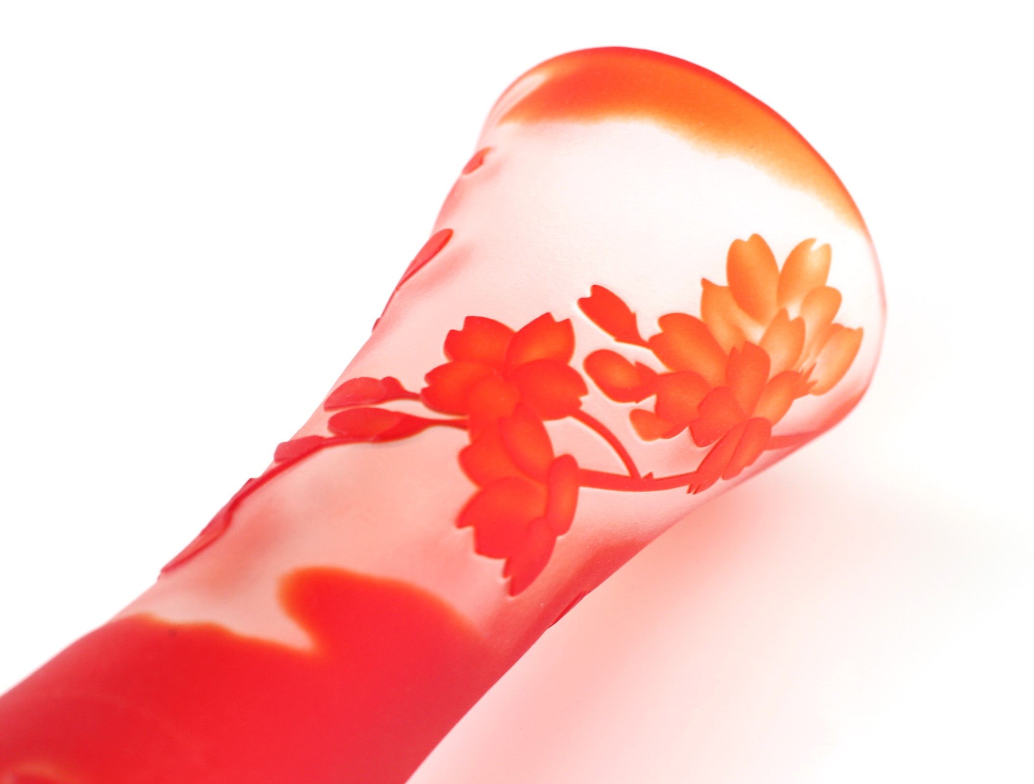 Sakura　Vase　桜の花瓶（紅）細腰　/１点もの