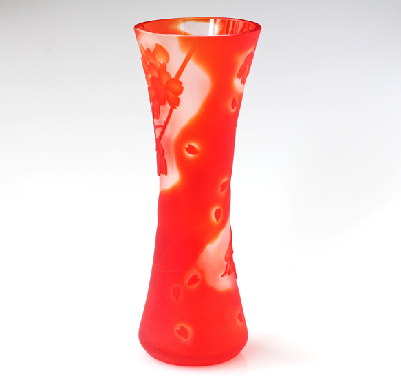 Sakura　Vase　桜の花瓶（紅）細腰　/１点もの 3枚目の画像