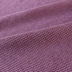 リネン＆コットン 手織りストール オールシーズン チクチクしない  ラベンダー x 茶紫 x こげ茶 3枚目の画像