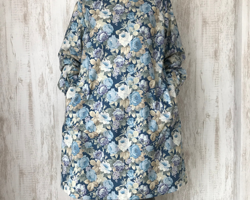 美品【23区】七分袖花柄チュニック 七分袖チュニックプルオーバー | 京都通販ミセスのファッション