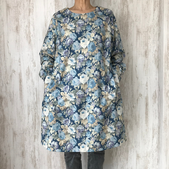 既製品【Mサイズ】花柄プリント コットンリネンチュニック 楽天市場】チュニック 麻綿肩ボタンデザイン花柄プリント