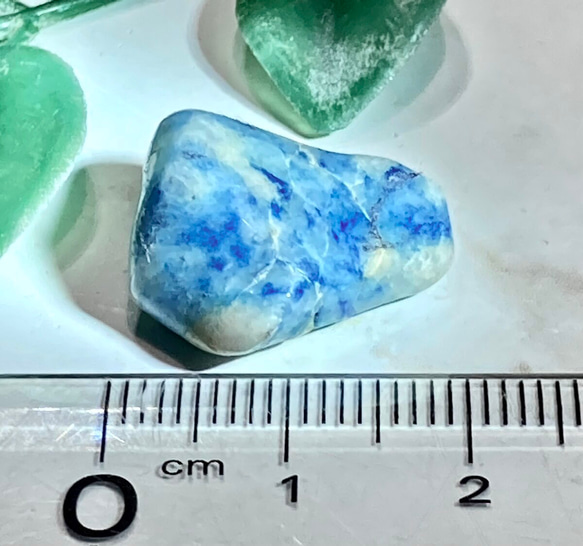 予知・予言の石✨　アズライト　藍銅鉱　タンブル　アジュライト　原石 3枚目の画像