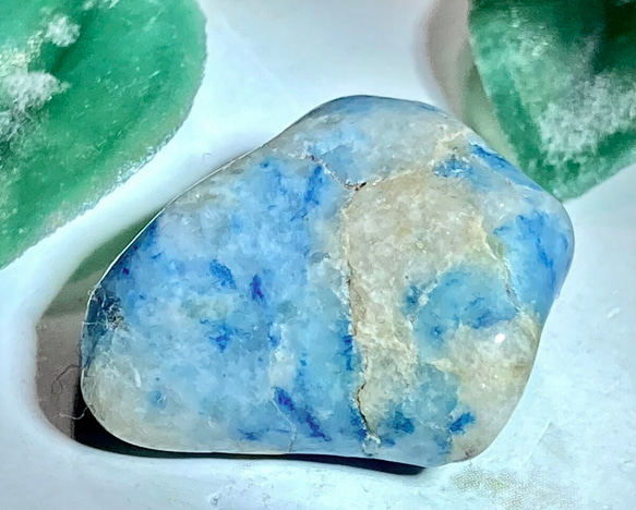 予知・予言の石✨　アズライト　藍銅鉱　タンブル　アジュライト　原石 2枚目の画像
