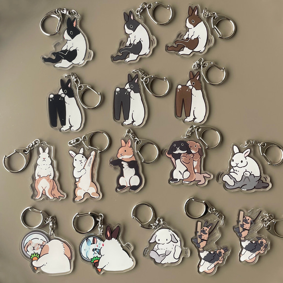 うさぎの変身シリーズ アクリルキーホルダー その他アクセサリー