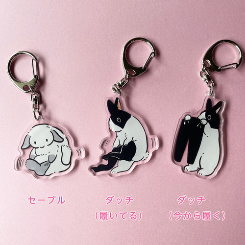 うさぎの変身シリーズ アクリルキーホルダー その他アクセサリー