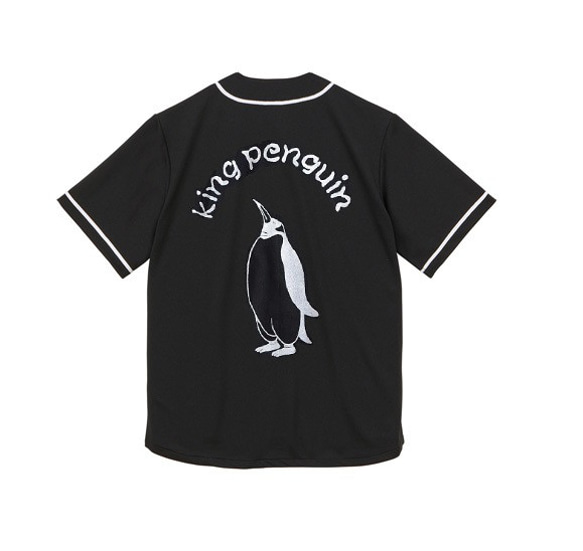 ペンギン柄　アスレチック　メンズ　ベースボールシャツ 2枚目の画像