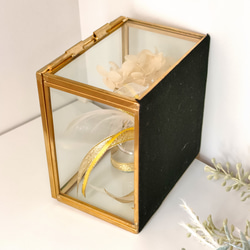 プレゼント　ジュエリーBOX化粧箱入り　イエロー・オレンジ　自分ご褒美　誕生日ギフト　お洒落収納　指輪スタンド 4枚目の画像