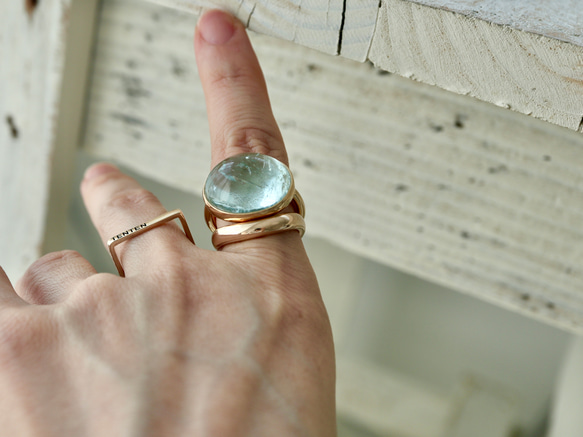 K10[人魚のaquamarine]アクアマリンring 9枚目の画像