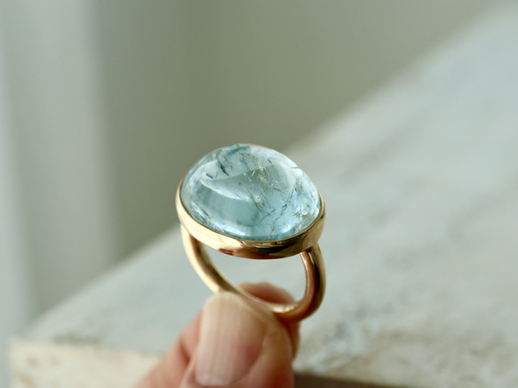 K10[人魚のaquamarine]アクアマリンring 6枚目の画像