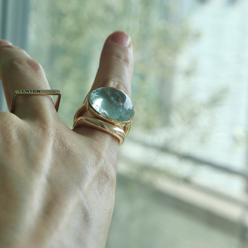 K10[人魚のaquamarine]アクアマリンring 指輪・リング STUDIO TENTEN  