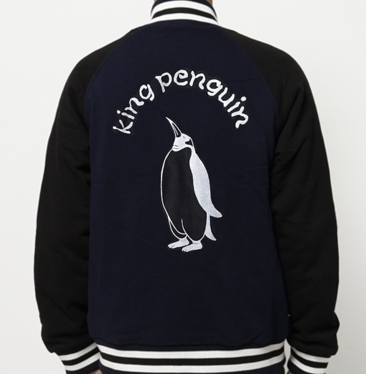 ペンギン柄　スタジアム　メンズ　ジャケット　高級感抜群