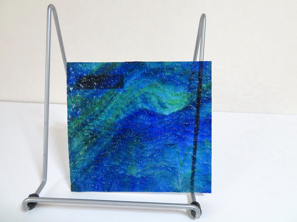 31 . ココモ・ブルー×グリーンのセット・ステンドグラス用ガラス（KG－338） 5枚目の画像