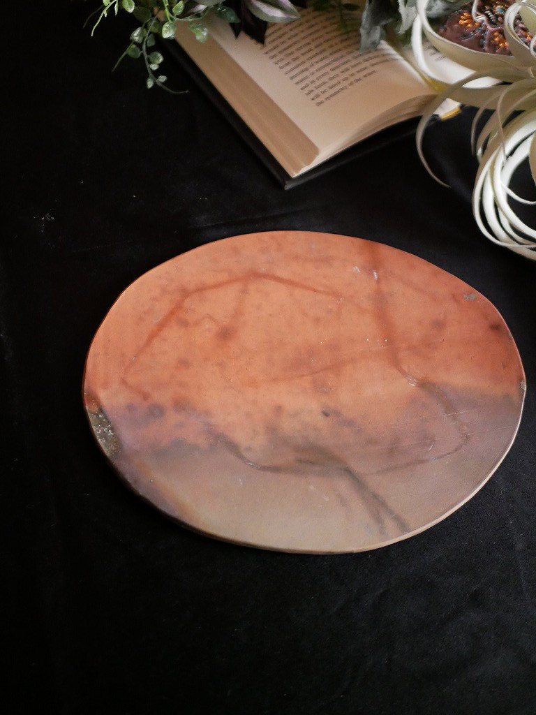陶板プレート 火襷 1枚（25*21.5cm） 中皿 bizen japan