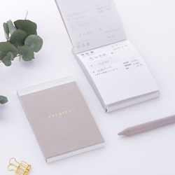 シンプルな領収書（2枚複写）　表紙箔押し 2枚目の画像