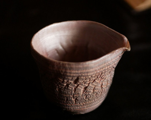 備前焼　片口　※ 備前焼 裂紋の片口 おちょこ・ぐい呑み・徳利 bizen japan saizobou