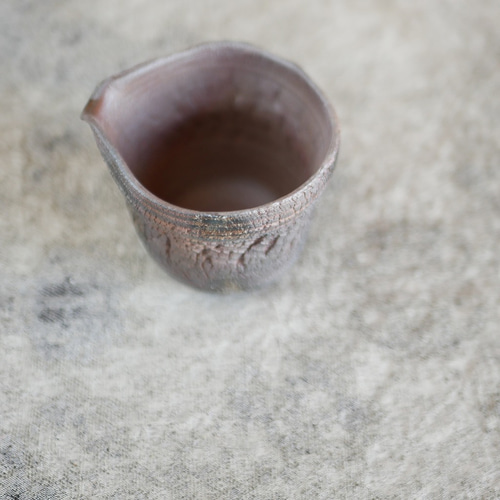 備前焼 裂紋の片口 おちょこ・ぐい呑み・徳利 bizen japan saizobou