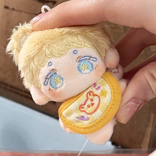 ABC Yasu  ぬいぐるみ　着せ替え　10cm 黄色髪 ABC Yasu ぬいぐるみ 着せ替え 10cm 黄色髪