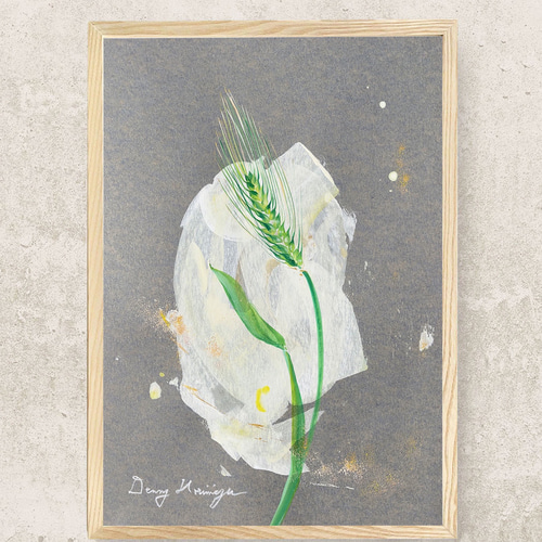 麦の穂 ーg 【A4/原画】 インテリアアート 絵画 DENNY HORIMIZU 通販