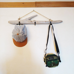 【ryuboku.】流木ウッドフック 流木ハンガー 帽子掛け 小物掛け 自然色 wf023 6枚目の画像