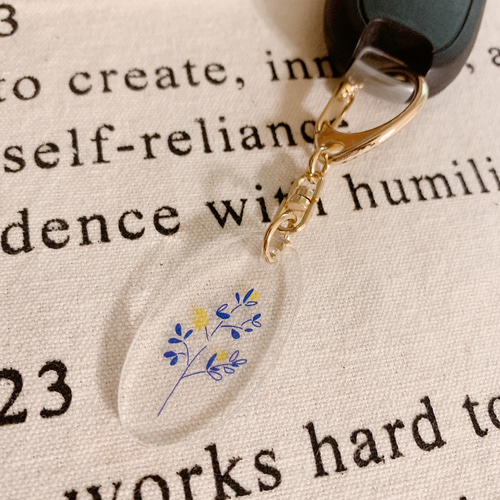 北欧風 花のアクリルキーホルダー キーホルダー MARUKO 通販 15577160