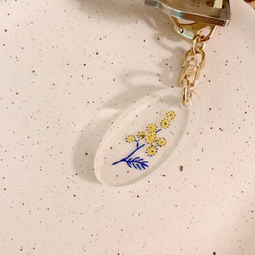 北欧風 花のアクリルキーホルダー キーホルダー MARUKO 通販 15577160