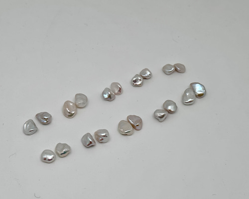 再入荷」選べる☆高品質小粒バロックパールピアス 一粒ピアス