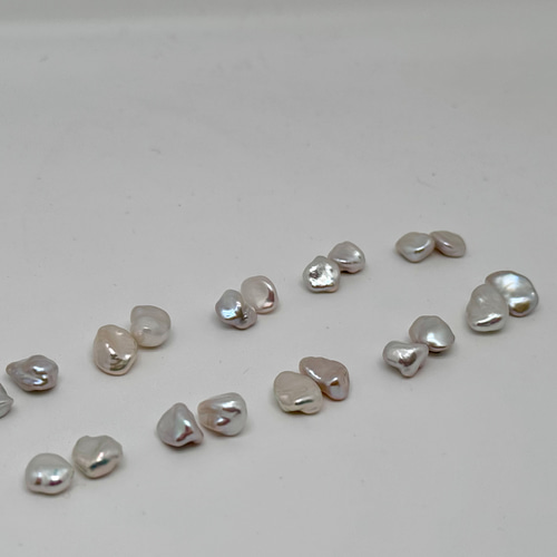 ルコリエ12mm大粒バロックパールピアス14KWG ルコリエ12mm大粒バロックパールピアス14KWG