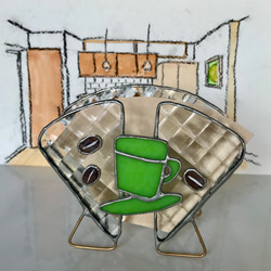 コーヒー　ペーパー　ホルダー　緑 5枚目の画像