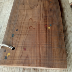 【木製看板製作】 一枚板 桧 21cm×38.5cm ペイント加工 麻紐付き 9枚目の画像