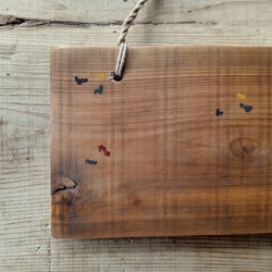 【木製看板製作】 一枚板 桧 20cm×47cm ペイント加工 麻紐付き 7枚目の画像