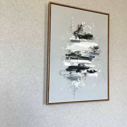 現代アート 70×50㎝ フレーム付き テクスチャーアート モダン 現代アート 70×50㎝ フレーム付き テクスチャーアート モダン