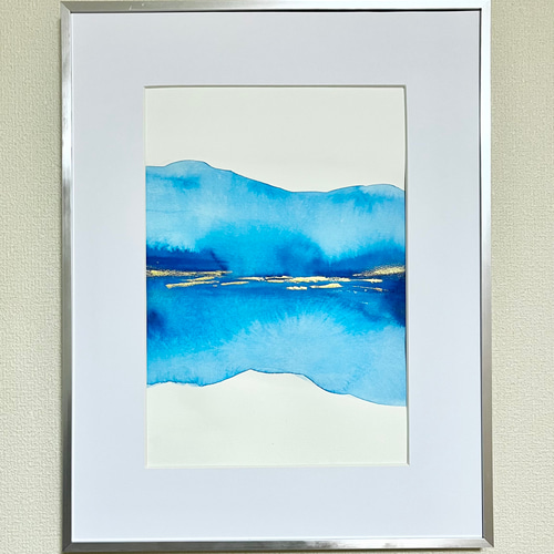 北欧/アート/インテリア/絵画/抽象画【冬の教会】